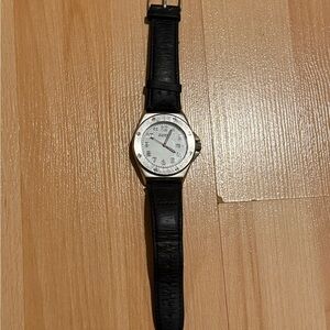 Zippo Brushed Chrome Silver and Black Men's Watch